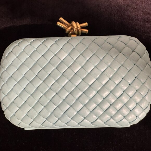 Bottega Veneta Knot Intrecciato Leather Miniaudiere Clutch - Picture 8 of 10